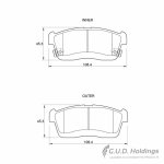 Stone Brake Pad Set Front SP30640