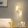 Modern Simple S-shaped Creative Interior Bedroom Bedside Study Hall Library Acrylic Wall Light LED Wall Light