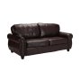 - Revue Genuine Leather 3 Seater Couch - Oxblood