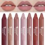 12 Shades Matte Lipstick Long-lasting Pigmented Lip Color Sexy Velvet Waterproof Lip Stain Natural Makeup Cosmetic