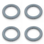 Babes & Kids Grey Silicone Teething Ring - 4 Pack