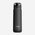 Zoku Stainless Steel Sports Bottle - Grey