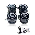 Seitenfur 64 Color LED Atmosphere Light Air Vent For Jeep Wrangler Jl 2018-2023 Car Ac Vent