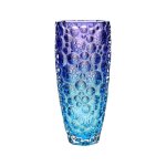 Bohemia Crystal Bohemia Vase Lisboa 350MM With Blue & Purple Colors