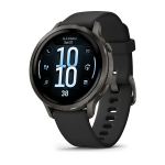 Garmin Venu 4 - 41MM - Slate Bezel With Black Silicone Band