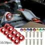 10 Or 20PCS Aluminum M6 X 20 Car Styling Modification Fender Washer License Plate Bolts Car Decoration