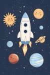 Rocket - Wall Art Print - A1
