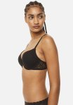 2 Pack Cotton Push-up Bras - White black