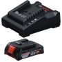Bosch - Professional 18V Charger Gal 18V-20 II And 2AH Battery Gba 18V