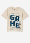Cotton On Jonny Short Sleeve Graphic Print Tee - Rainy Day just One More Game