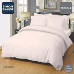 Simon Baker 200 Thread Count Poly 50 COTTON 50 Percale - Cashmere Flat Sheet XL Various Sizes - Double 230CM X 250CM Cashmere
