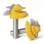 High-carbon Steel 45-DEGREE Mortise & Tenon Cutter 8MM X 1-3/8" Bright Yellow Stain-resistant Paint-finished For Woodworking