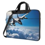 Syheart Large Aircraft Fighter Jets Laptop Bag 15.6-INCH Laptop Protective Case With Shoulder Strap And Handle Suit For Business