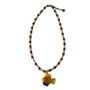 Crystal Fish Deep Blue Beaded NECKLACE-2