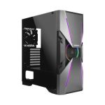 Antec DA601 Rgb LED Tempered Glass Side Atx Gaming Chassis Black