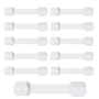 10 Pieces Cabinet Locks Baby Proof Child Safety Proofing For Drawer 3M Adhesive