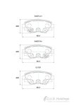Kbc Brake Pads Rear For Mazda 3