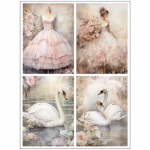 Tear Resistant Deco Print A6 Ballet Journal