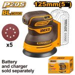 Ingco CROSLI2002 Sander 20V Ps+ C l 125MM+ 5P No B c