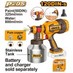 Ingco Lithium-ion Cordless Spray Gun 20V With 2.0AH Battery And Charger