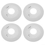 Pp Wall Rosette Cover Set 4-PACK For Wall Holes Pipes Ducts & Cables White Shower Pipe Angle Stop Kitchen And Bathroom Hole Cove