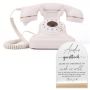 Classic Telephone Audio Guest Book With Instruction Sign - Black