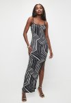 Sissy Boy Fair & Square: Maxi Dress With Shaped Slit - Black & White