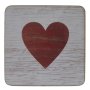 White Scrabble Block Symbol Red Heart 8.5CM X 8.5CM