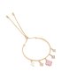 Goldair Gold Flower Charm Toggle Bangle