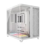 Corsair Air 5400 Lx-r Rgb Icue Link Triple-chamber White Mid-tower Gaming Case