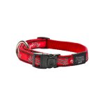 Rogz Fancy Dress Dog Collars - Beach Bum Large Red Bone