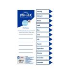 Marlin File Dividers Indexes 160GSM Pastel Board: Jan. To Dec. - Pack Of 10