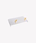 Canape Tray Perspex Stainless Steel