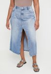 Cotton On Plus Bailey Denim Maxi Skirt - Saltwater Blue