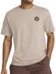 Reebok Men's Hooptastic Crewneck T-Shirt Standard Fit Lightweight Cotton-poly Jersey Fabric Gritty Grey Medium
