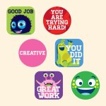 Monster 2 Merit Labels - English