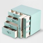 Chest-style Pu Leather Jewellery Display Organiser