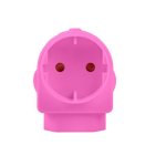 Schuko & Euromate Adaptor Pink -EA005P