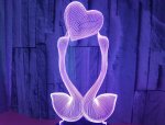 Swans Rgb Cracked Base Effect Night Light With 7 Color Options