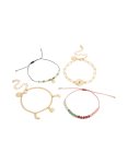 Goldair Gold Celestial & Beaded Bracelets 4-PACK