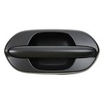 Trq Rear Right Exterior Door Handle Black Passenger Side Compatible With 1999-2004 Honda Odyssey