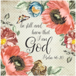 Printed Blanket Psalm 46