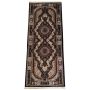 Glam & Decor - Navy Beige Turkish Bedside Runner Carpet - 200 X 80 Cm