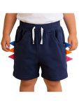 Jugaoge Kids Shorts With Pockets For Casual Daily Life Adorable Fashion Jump Weekend Walking Exercise Navy Blue 3-4 Years