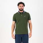 Tipped Ss Polo - Military Olive - 4XL