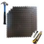 HD 5SQM Interlocking Pvc Floor Tiles With Hammer & Sharp Knife
