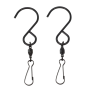 2PCS Versatile Rotating Hooks For Hanging Crystal Twisters And Bird Feeders