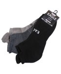Mens 3 Pack Low Cut Melange Socks - Assorted
