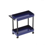 – 1 10 2-TIERED Rolling Metal Handy Shop Cart Blue