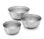 Brabantia Mixing Bowl Set 1l 1 6l 3l Matt Steel